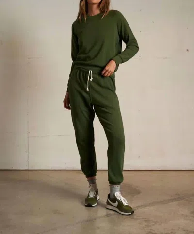 Perfectwhitetee Alexi French Terry Sweatshirt In Fern Green