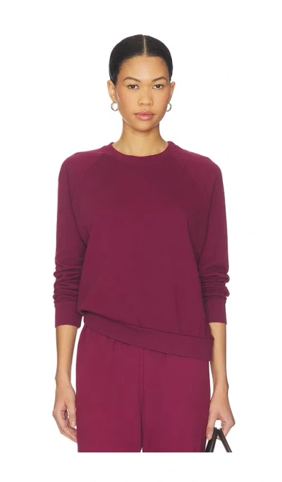 Perfectwhitetee Alexi French Terry Sweatshirt In Purple
