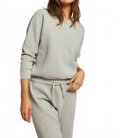 Perfectwhitetee Allman Quilted Sweatshirt In Heather Grey In Gray