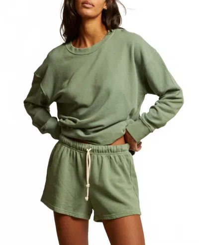 Perfectwhitetee Aloe French Terry Short In Green