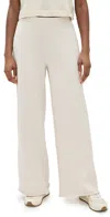 Shop Perfectwhitetee Amber French Terry Wide Leg Pants Sugar