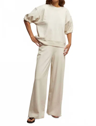 Perfectwhitetee Amber Wide Leg Pant In Sugar In Multi