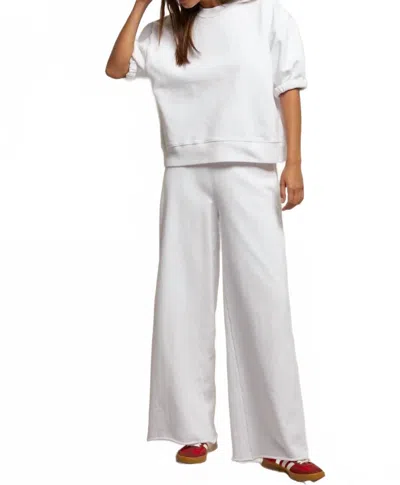 Perfectwhitetee Amber Wide Leg Pant In White