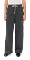 Perfectwhitetee Andi Stripe Pants Black Stripe In Gray
