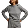 Perfectwhitetee Azalia Waffle Hoodie In Heather Grey