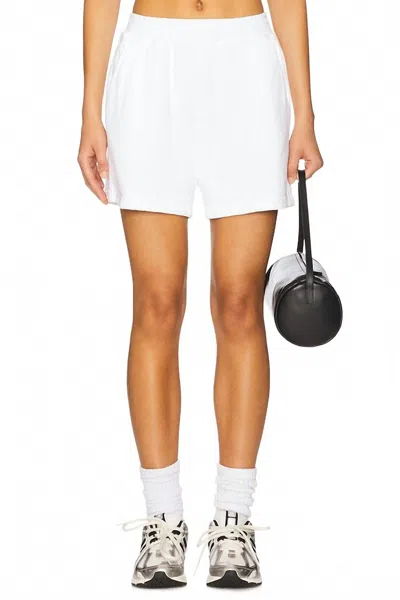 PERFECTWHITETEE BARI FRENCH TERRY SHORT IN WHITE