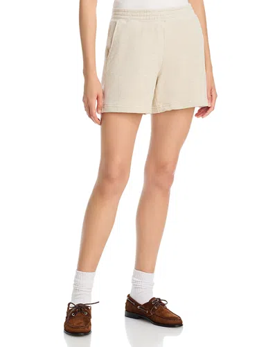 Perfectwhitetee Bari French Terry Shorts In Neutral