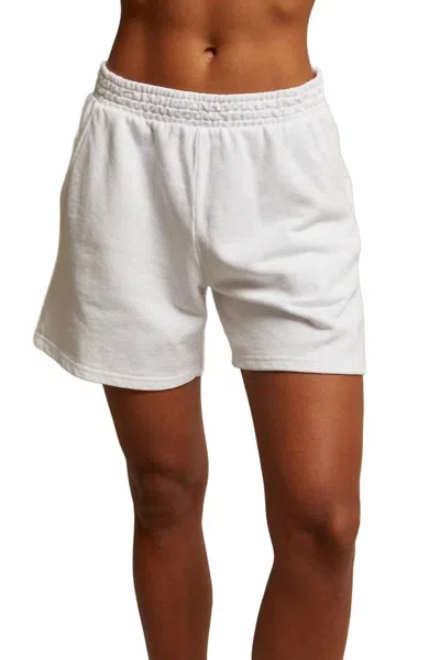 Perfectwhitetee Bari French Terry Shorts In White