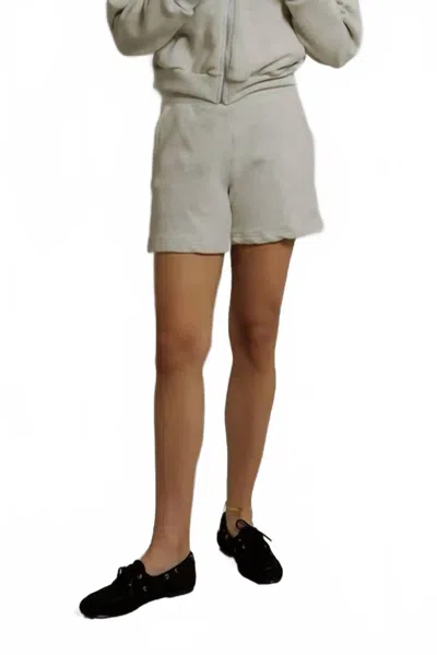Perfectwhitetee Bari French Terry Sweat Shorts In Oatmeal In White