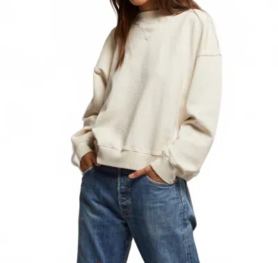 PERFECTWHITETEE BLAKE OVERSIZED SWEATSHIRT IN SUGAR