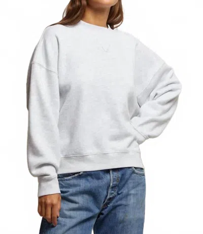 Perfectwhitetee Blake Sweatshirt In Ash Grey In White