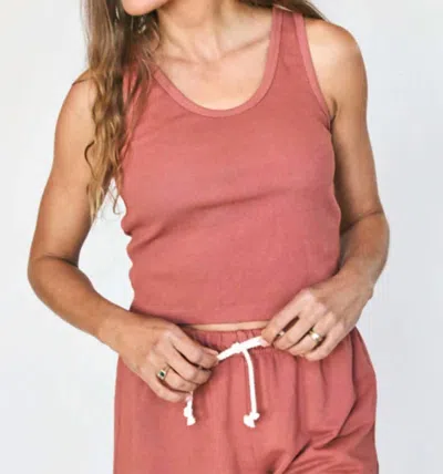 Perfectwhitetee Blondie Tank In Rose Flower In Multi