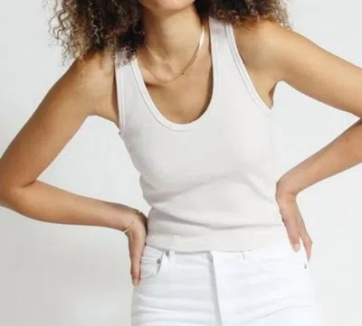 Perfectwhitetee Blondie Tank In Sugar In White