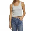 Perfectwhitetee Blondie Tank Top In Fresh Mint In White
