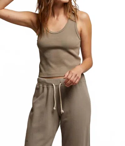 Perfectwhitetee Blondie Tank Top In Mushroom In Gray