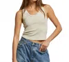 Perfectwhitetee Blondie Tank Top In Oatmeal In Neutral