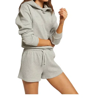 Perfectwhitetee Bonham Drawstring Shorts In Heather Grey