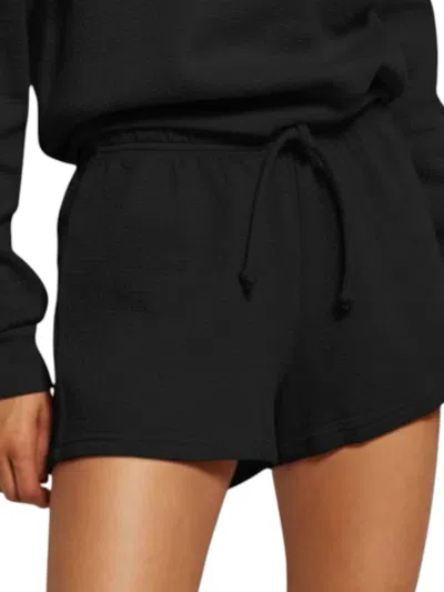 Perfectwhitetee Bonham Quilted Shorts In Vintage Black