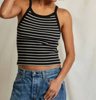 Perfectwhitetee Rib Stripe Tank Top In Multi