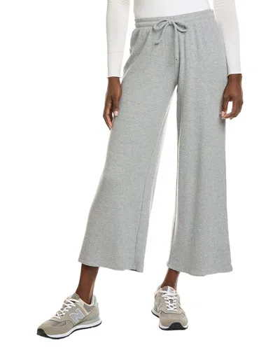 Perfectwhitetee Brushed Thermal Wide Leg Pant In Gray