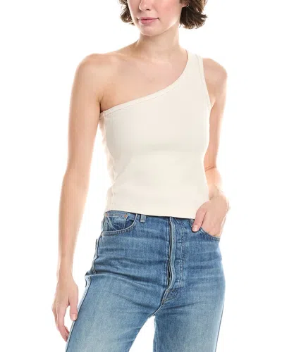 PERFECTWHITETEE PERFECTWHITETEE CALL ME ONE SHOULDER TANK