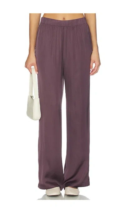 Perfectwhitetee Camile Wide Leg Pant In Purple