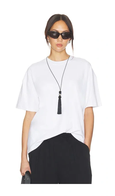 Perfectwhitetee Camryn Oversized Heavy Cotton Tee In White