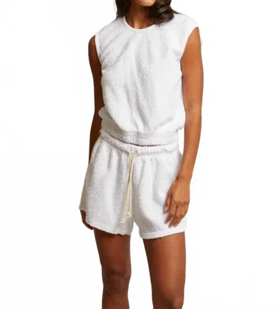 Perfectwhitetee Carli Summer Boucle Tank Top In White