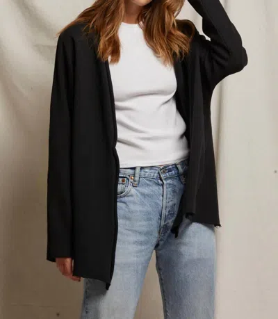 Perfectwhitetee Celeste Cardigan In True Black
