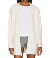 Perfectwhitetee Celeste Fleece Long Sleeve Cardigan In Oatmeal