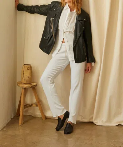 Perfectwhitetee Collins Fleece Straight Leg Sweatpant In White