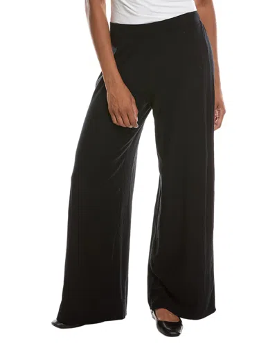 Perfectwhitetee Corey Slub Jersey Wide Leg Pant In Black