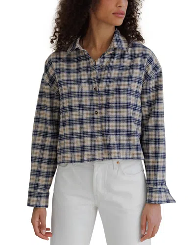Perfectwhitetee Cotton Cozy Shirt In Blue