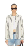 Perfectwhitetee Cotton Poplin Slim Fit Button Down In Multi