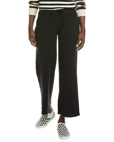 Perfectwhitetee Cozy Rib Wide Leg Pant In Black
