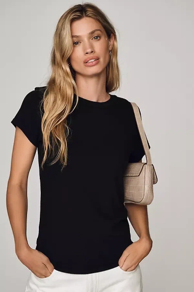 Perfectwhitetee Crew Baby Tee In Black