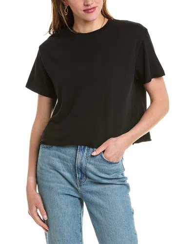 Perfectwhitetee Cropped T-shirt In Black