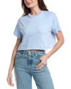 Perfectwhitetee Cropped T-shirt In Blue