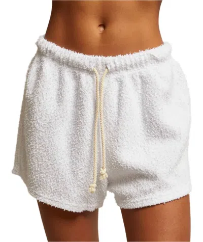 Perfectwhitetee Dani Boucle Shorts In White
