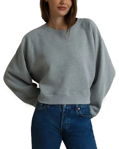 Perfectwhitetee Danica Brushed Fleece Cropped Sweatshirt In Animal Print