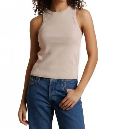 Perfectwhitetee Daphne Tank Top In Driftwood In Neutral
