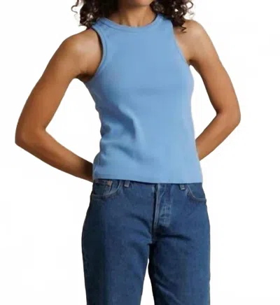 Perfectwhitetee Daphne Tank Top In Pacific In Blue