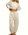 Perfectwhitetee Drifter Beach Terry Sweatpants In Bright Ivory
