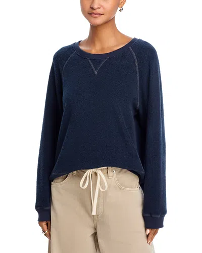 Perfectwhitetee Eden Fleece Sweatshirt In Blue