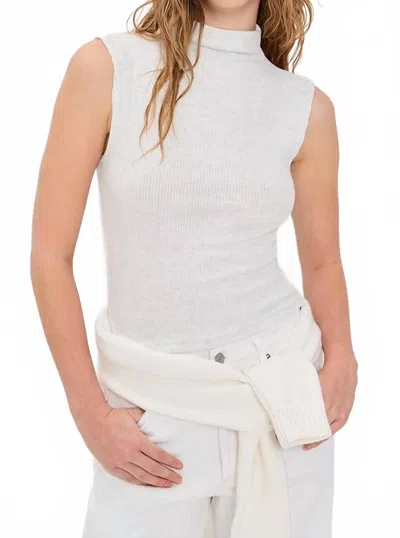 Perfectwhitetee Elyse Sweater Rib Tank Top In White