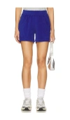 Perfectwhitetee Tee Emily Sweatshort In Violet Blue In Blue