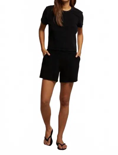 Perfectwhitetee Emily Sweatshort In Black
