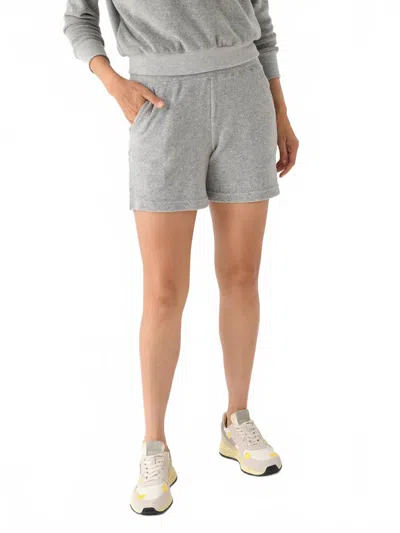 Perfectwhitetee Emily Sweatshort In Heather Grey In Gray