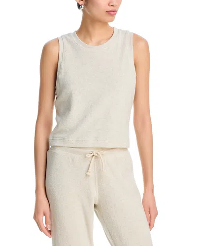 Perfectwhitetee Esther Terry Cropped Tank In White