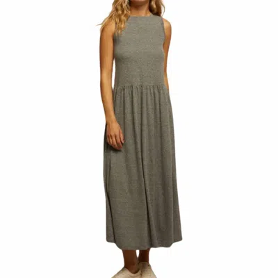 Perfectwhitetee Eva Tank Dress In Heather Grey In Brown